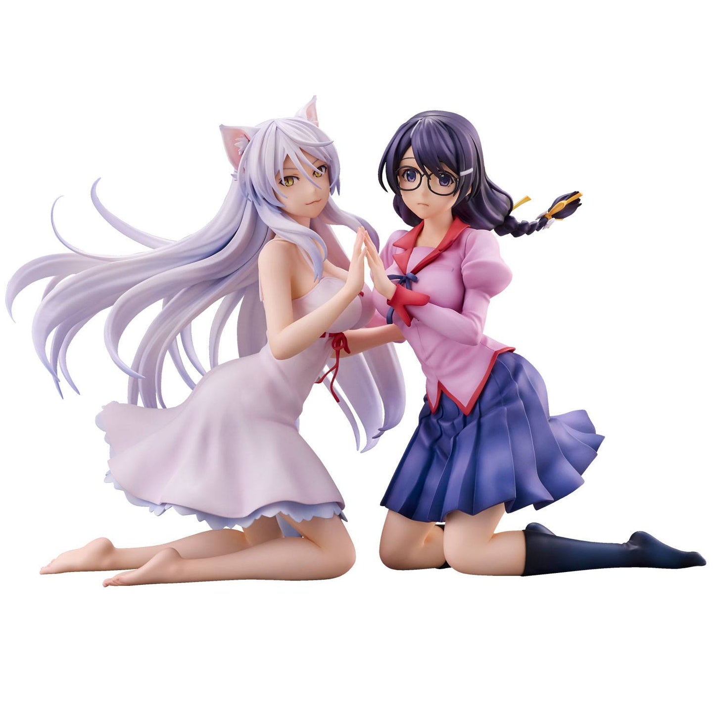 Nekomonogatari Monogatari Series PVC Statues Tsubasa Hanekawa Set (re-run) 19 cm P068568