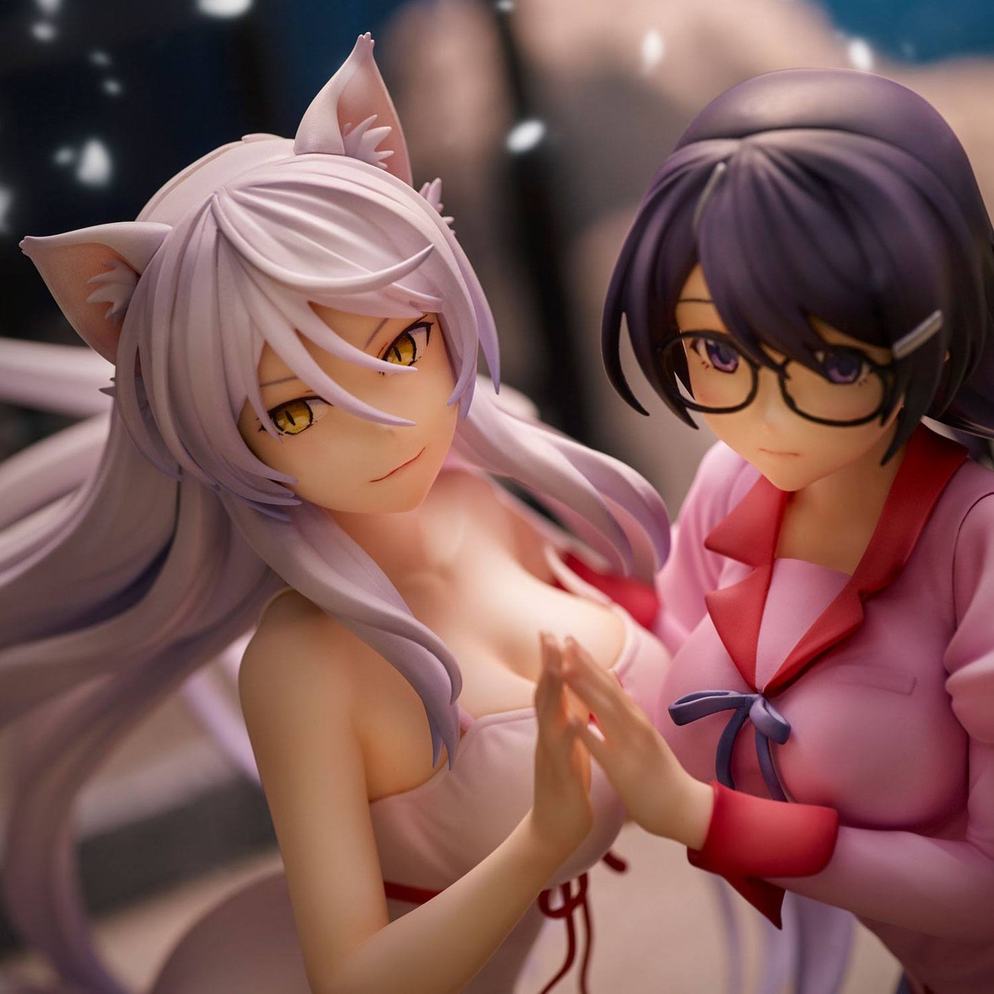Nekomonogatari Monogatari Series PVC Statues Tsubasa Hanekawa Set (re-run) 19 cm P068568