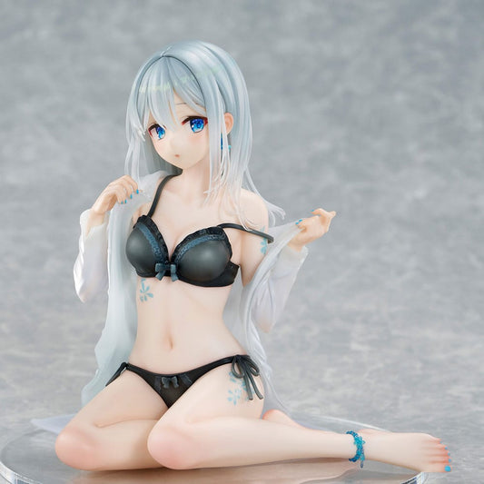 Original Character PVC Statue 1/7 Silver-Haired Girl Sky Blue Morning Special Outfit Ver. by Fuumi Illustration 16 cm P062399