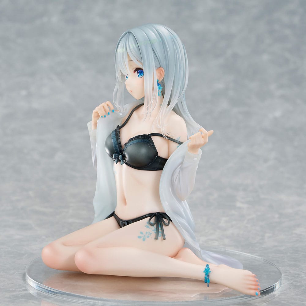 Original Character PVC Statue 1/7 Silver-Haired Girl Sky Blue Morning Special Outfit Ver. by Fuumi Illustration 16 cm P062399