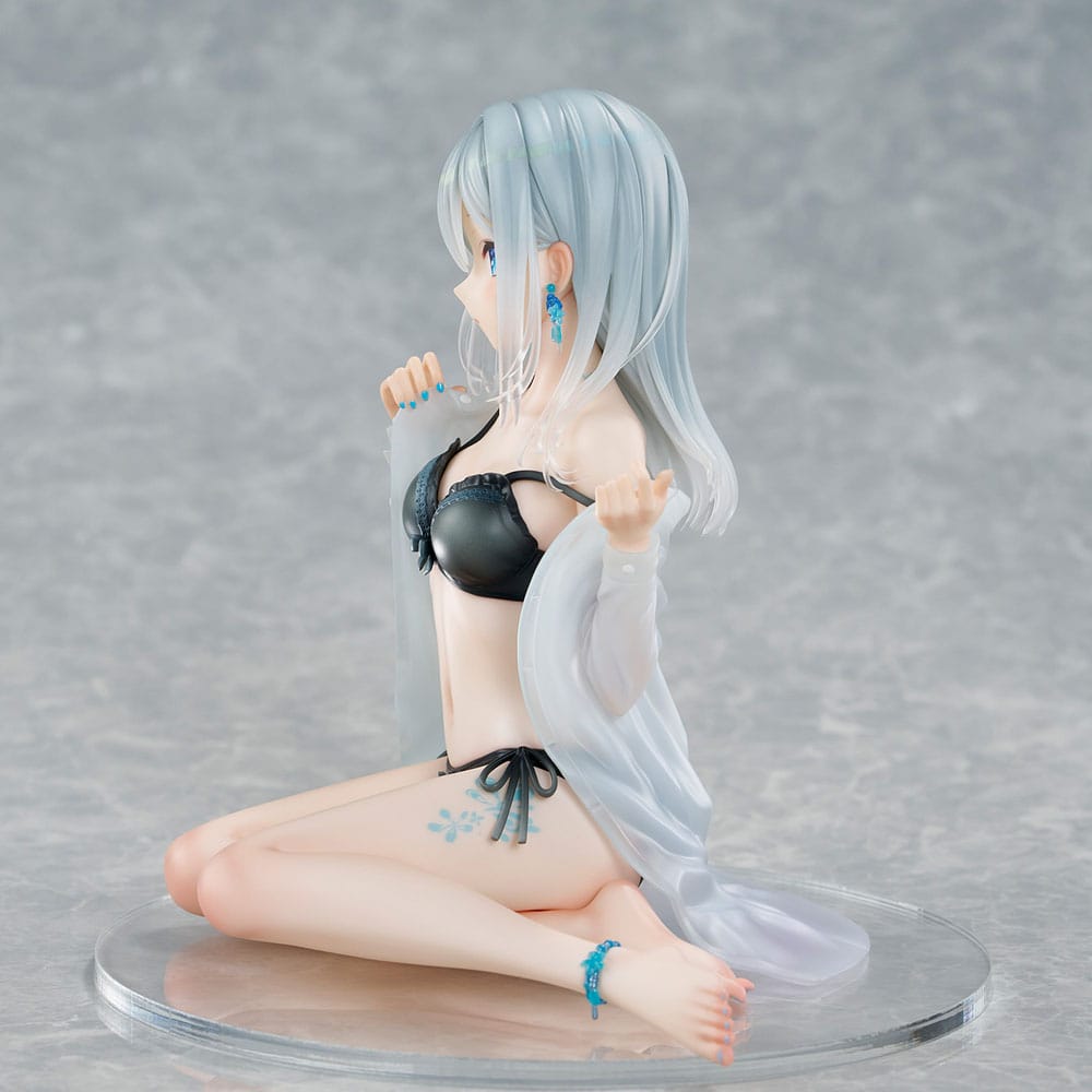 Original Character PVC Statue 1/7 Silver-Haired Girl Sky Blue Morning Special Outfit Ver. by Fuumi Illustration 16 cm P062399