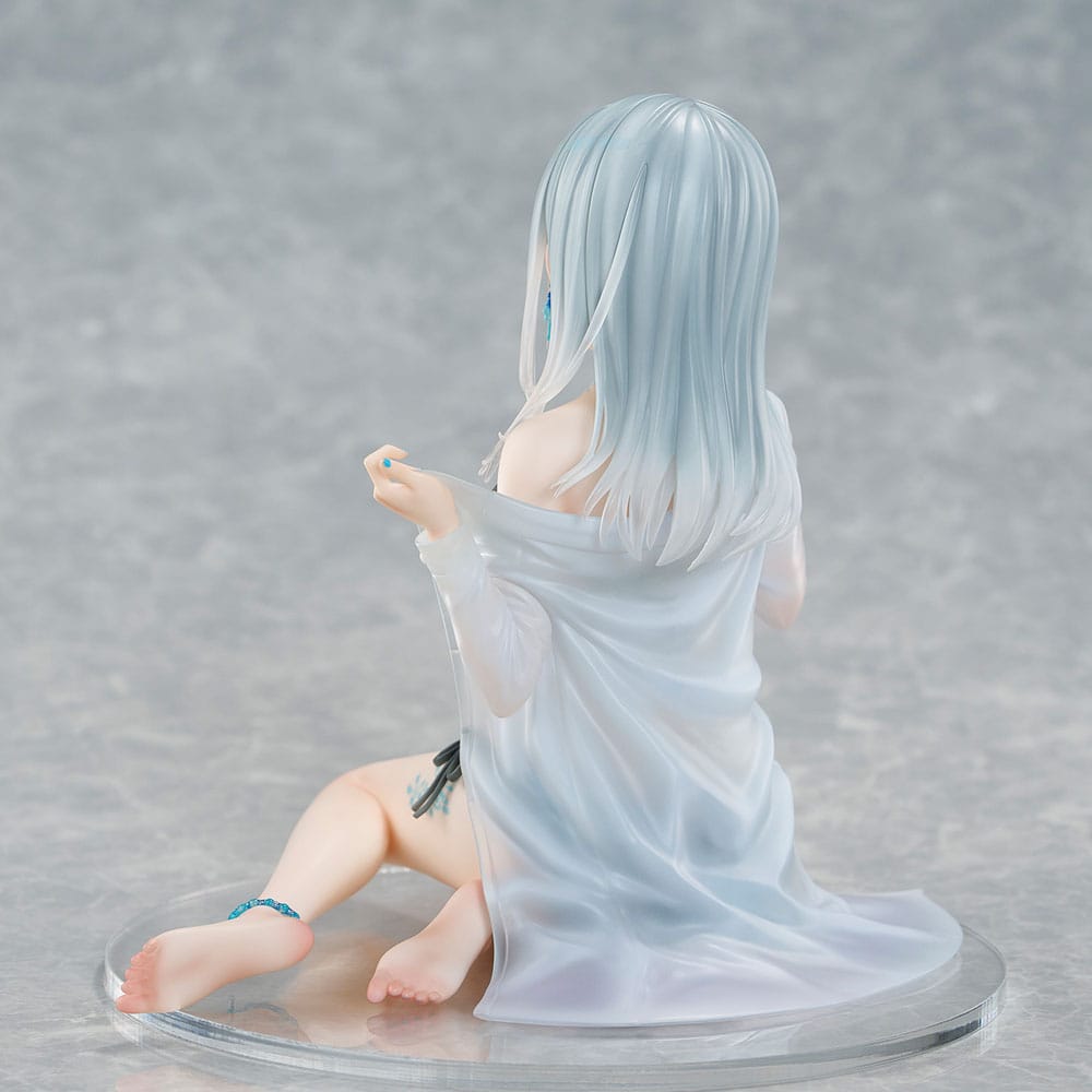 Original Character PVC Statue 1/7 Silver-Haired Girl Sky Blue Morning Special Outfit Ver. by Fuumi Illustration 16 cm P062399