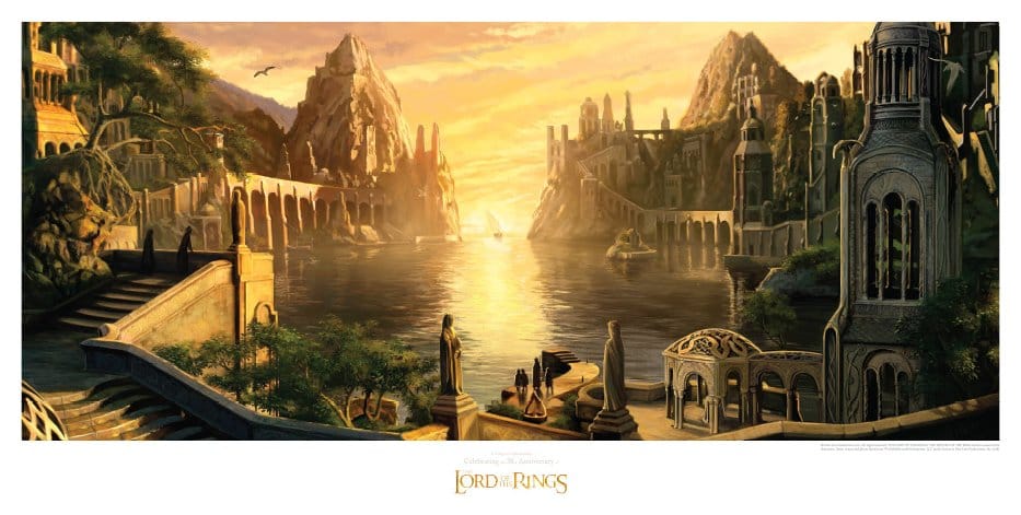 Lord of the Rings Art Print The Grey Havens 59 x 30 cm P072783