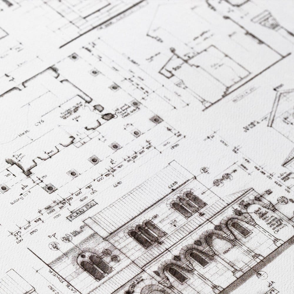 Lord of the Rings Blueprint Art Print The Courtyard of Minas Tirith 59 x 42 cm P072786