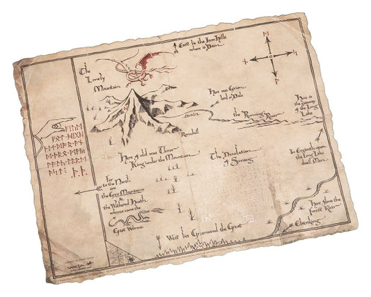 The Hobbit Art Print Thorin's Map 40 x 30 cm P072798