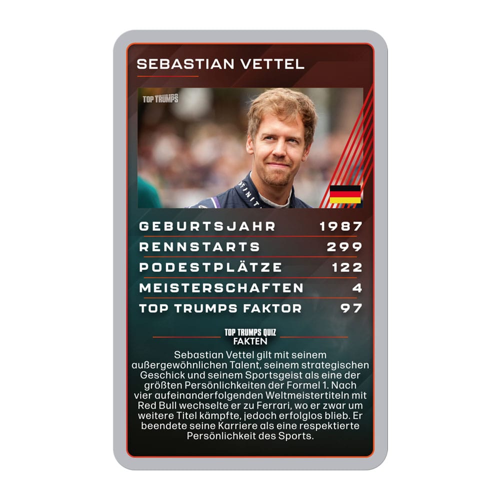 Grand Prix Helden Card Game Top Trumps Collectables *German Version*