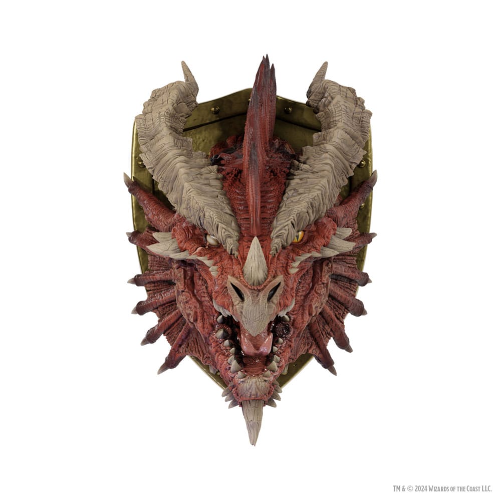 D&D Replicas of the Realms Life-Size Foam Figure Ancient Red Dragon Trophy Plaque - Limited Edition 50th Anniversary 56 cm P066506