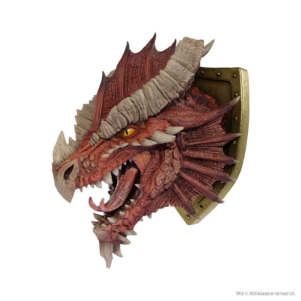 D&D Replicas of the Realms Life-Size Foam Figure Ancient Red Dragon Trophy Plaque - Limited Edition 50th Anniversary 56 cm P066506