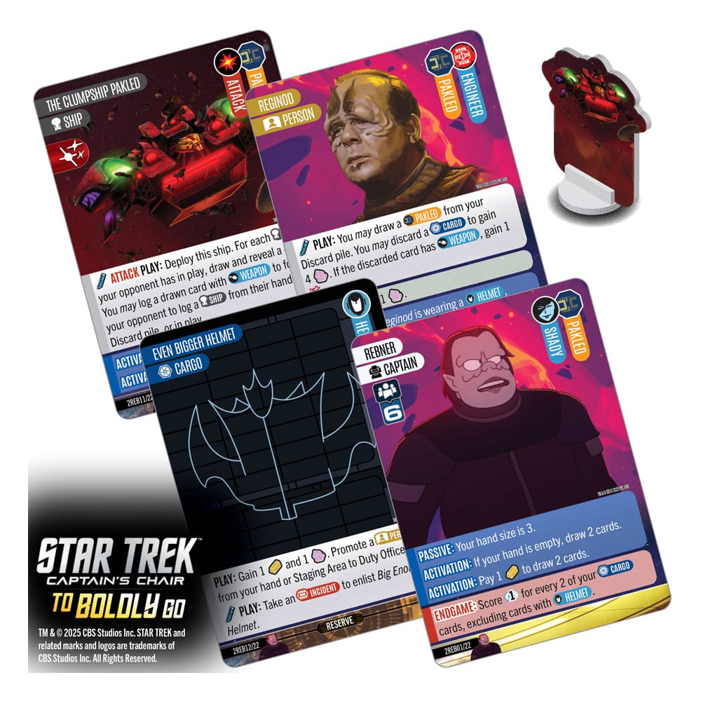 Star Trek: Captain's Chair Card Game To Boldly Go *English Version* P063082