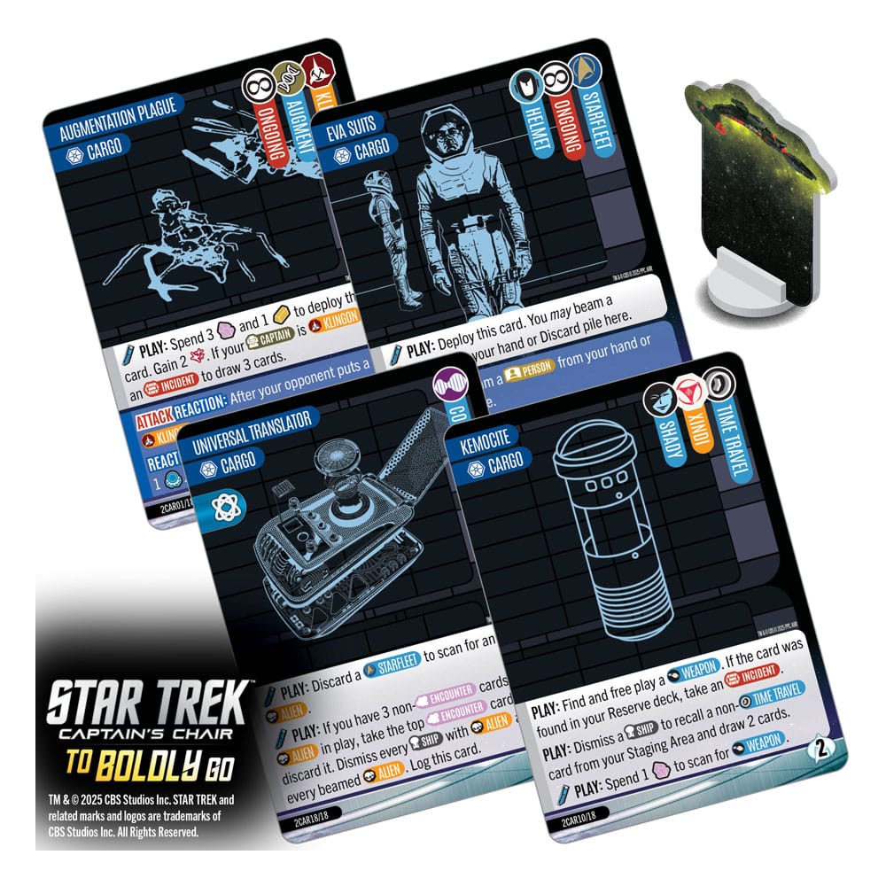 Star Trek: Captain's Chair Card Game To Boldly Go *English Version* P063082