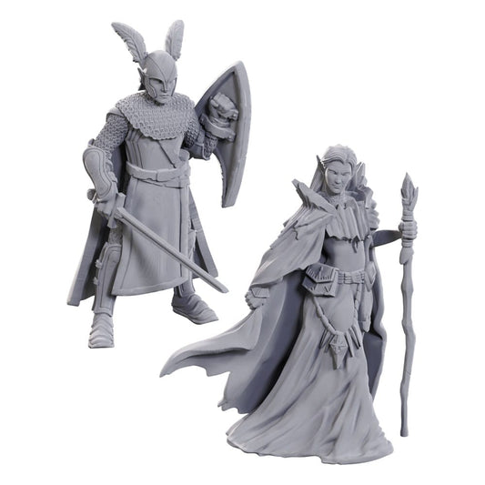 D&D Nolzur's Marvelous Miniatures Unpainted Miniatures 2-Pack 50th Anniversary Elves P063156