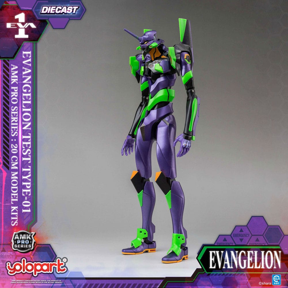 Neon Genesis Evangelion AMK Pro Series Plastic Model Kit Eva-01 Test Type 20 cm P067631
