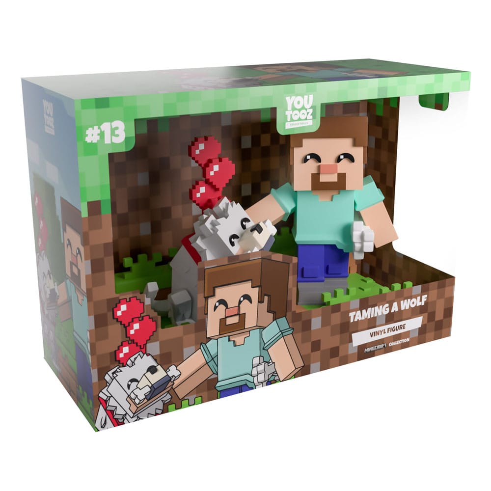 Minecraft Vinyl Figure Taming a Wolf 10 cm P063675
