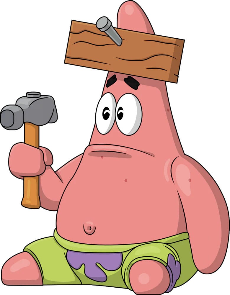 SpongeBob SquarePants Vinyl Figure Nail on Head Patrick 10 cm P063996