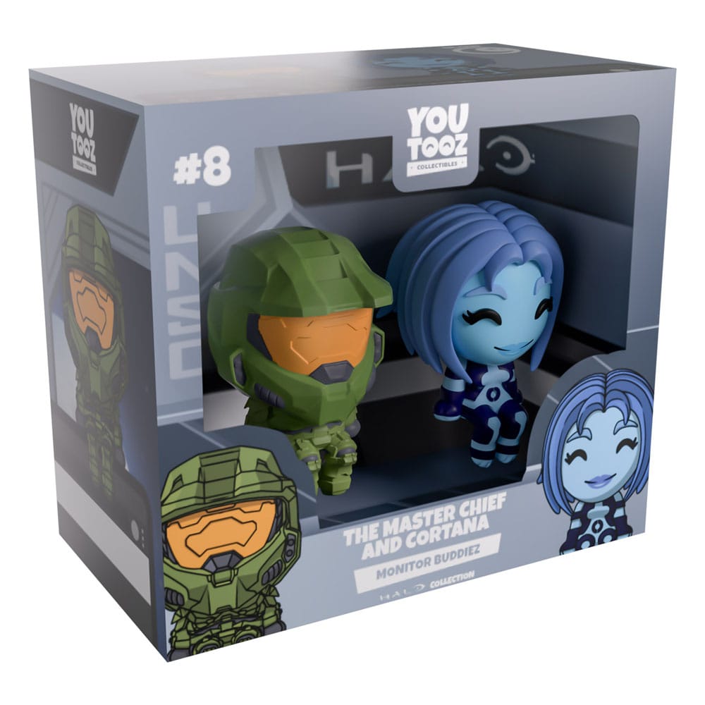 Halo Vinyl Figures The Master Chief & Cortana Monitor Buddiez P064394