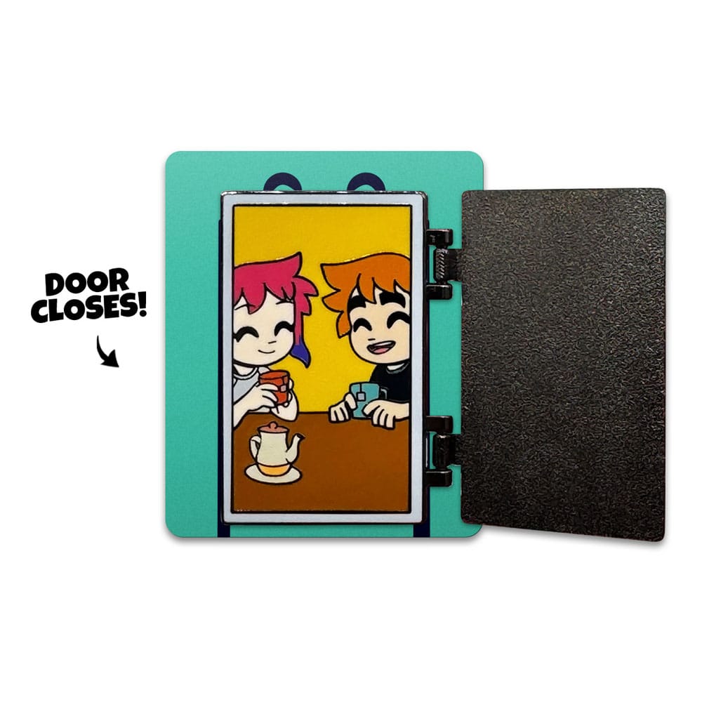 Scott Pilgrim Pin Badge Door Swinging 5 cm