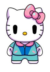 Sanrio DZNR Plush Figure Hello Kitty City Pop Edition 18 cm P065713