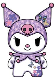 Sanrio DZNR Plush Figure Kuromi Asanoha Edition 18 cm P065714