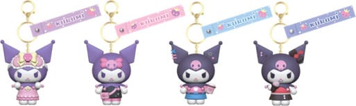 Sanrio Kuromi Cute Outfit Series Keychain with Hand Strap Kuromi Display (12) P065723