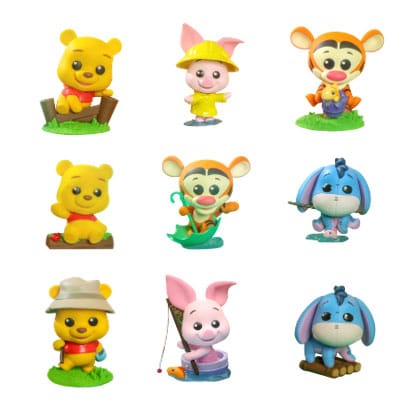 Disney Cosbi Mini Figures Winnie the Pooh 8 cm Blind Box Display (8) P065735