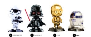Star Wars Cosbaby Mini Figures Hello Kitty and Friends 8 cm Display (4) P065737
