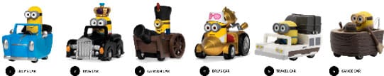 Minions Zoom Hero Pullback Vehicles with Figures Blind Box Assortment (12) P065743