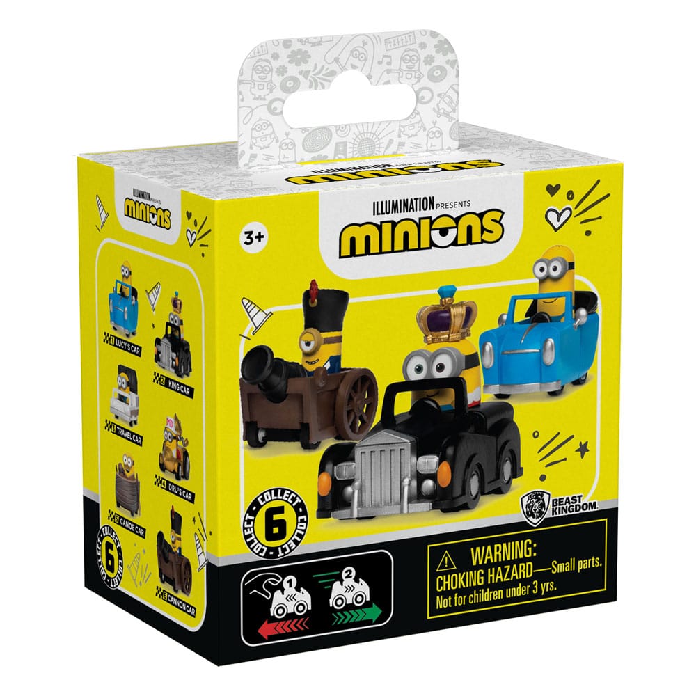 Minions Zoom Hero Pullback Vehicles with Figures Blind Box Assortment (12) P065743