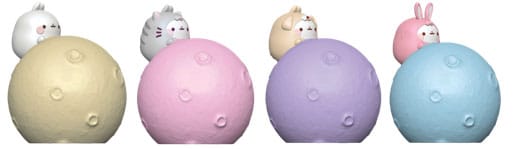 Molang Little Moon Light Series Mini Figures Hello Kitty and Friends 8 cm Display (12) P065748