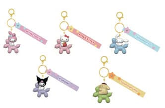 Sanrio Balloon Series Keychain with Hand Strap Hello Kitty and Friends Display (12) P065749