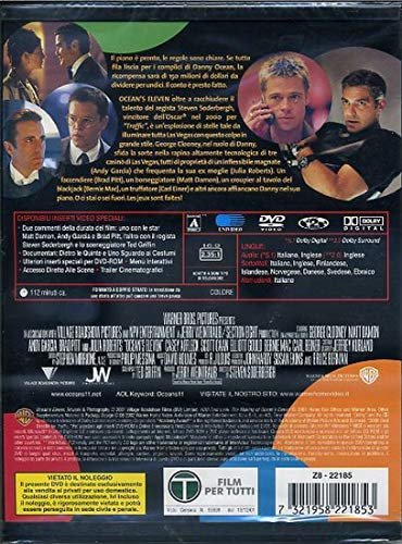 EBOND Ocean's Eleven - Fate Il Vostro Gioco 1^ WARNER SNAPPER DVD DL002661