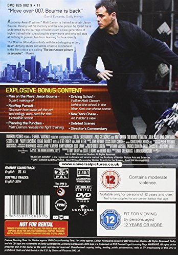 EBOND Bourne Ultimatum [Edizione: Regno Unito] DVD D033132