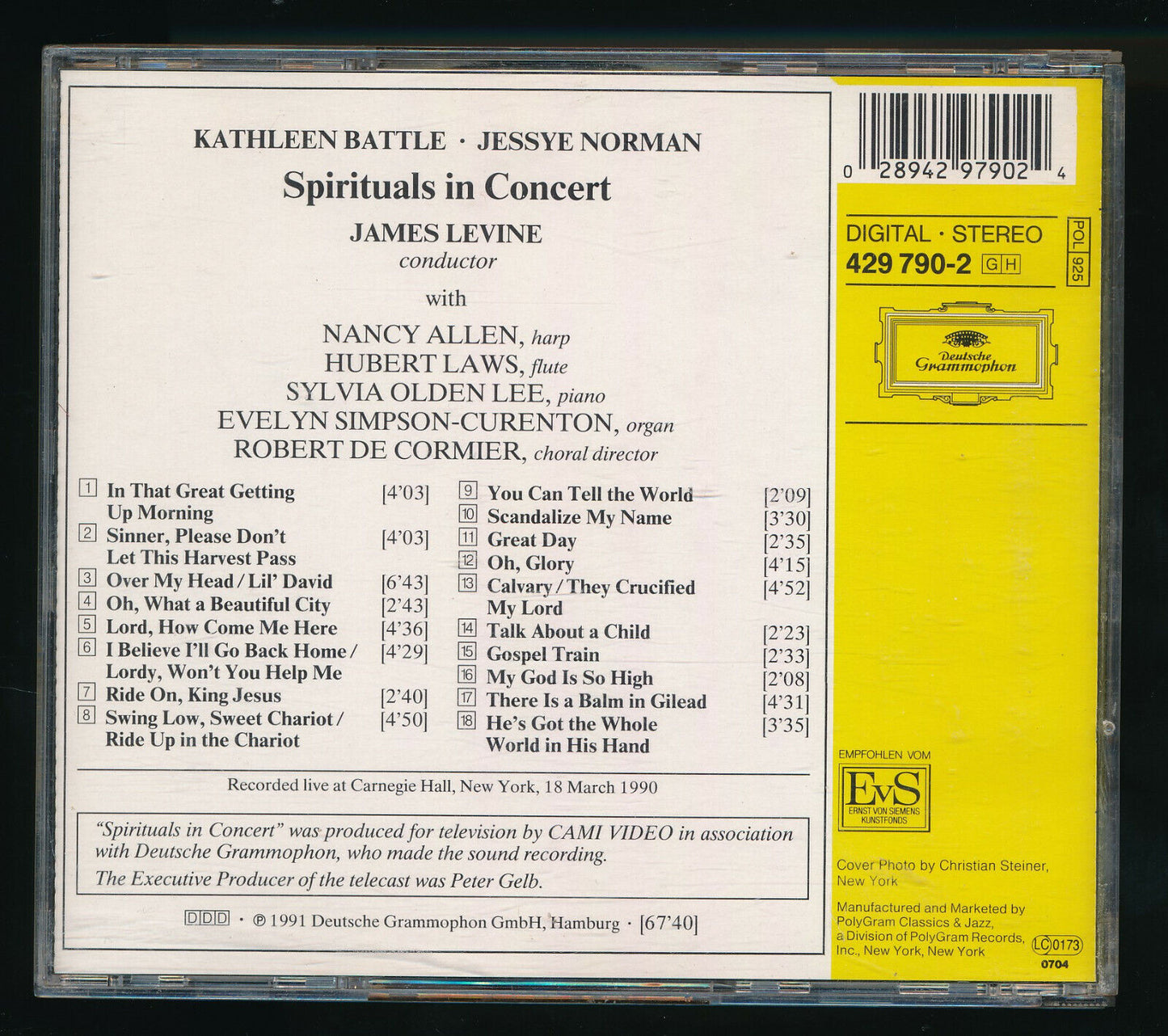 EBOND Kathleen Battle, Jessye Norman - Spirituals In Concert CD CD029614