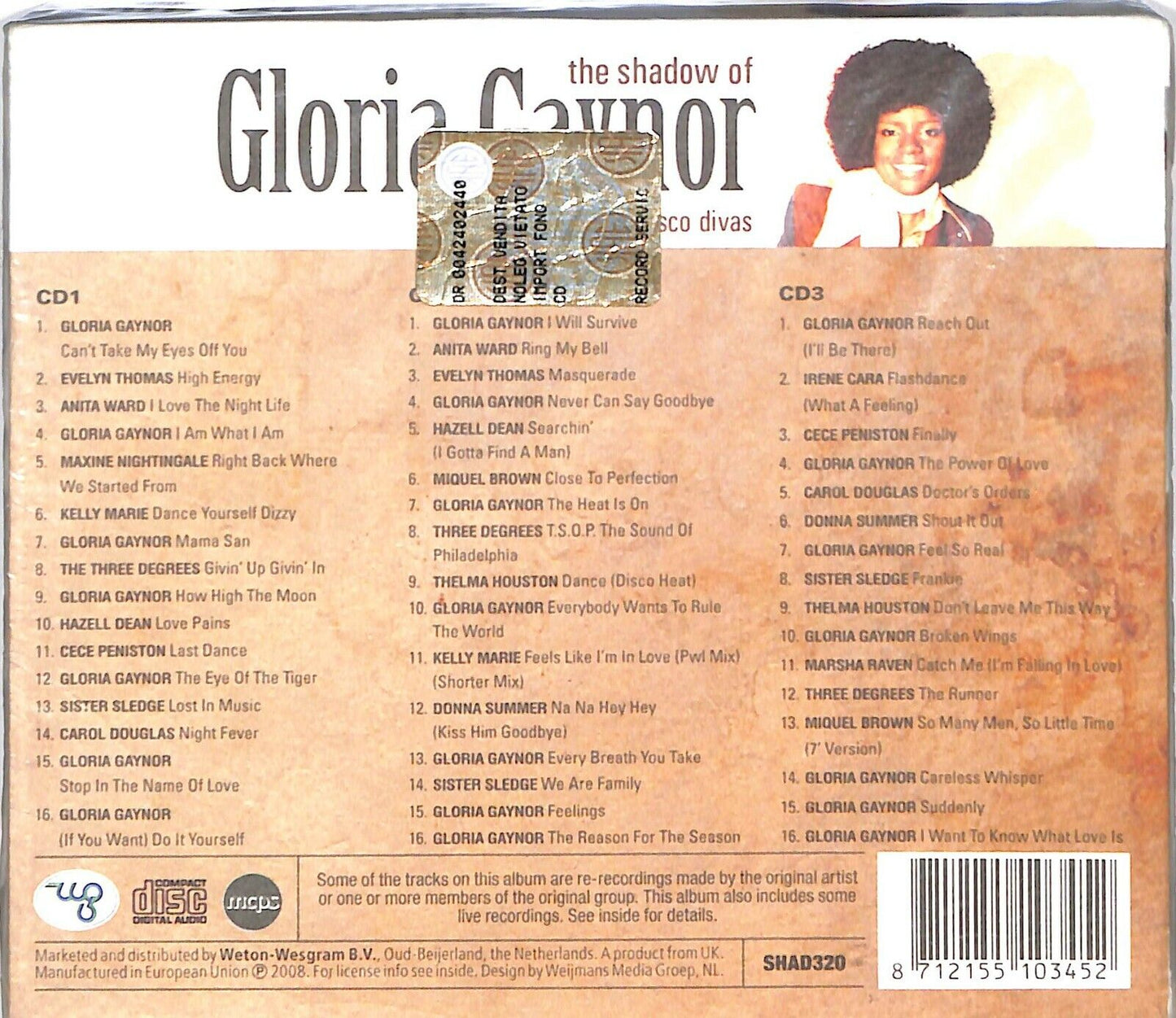 EBOND Various - The Shadow Of Gloria Gaynor And Other Disco Divas CD CD033731