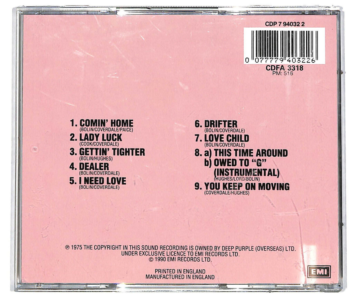 EBOND Deep Purple - Come Taste The Band CD CD034625