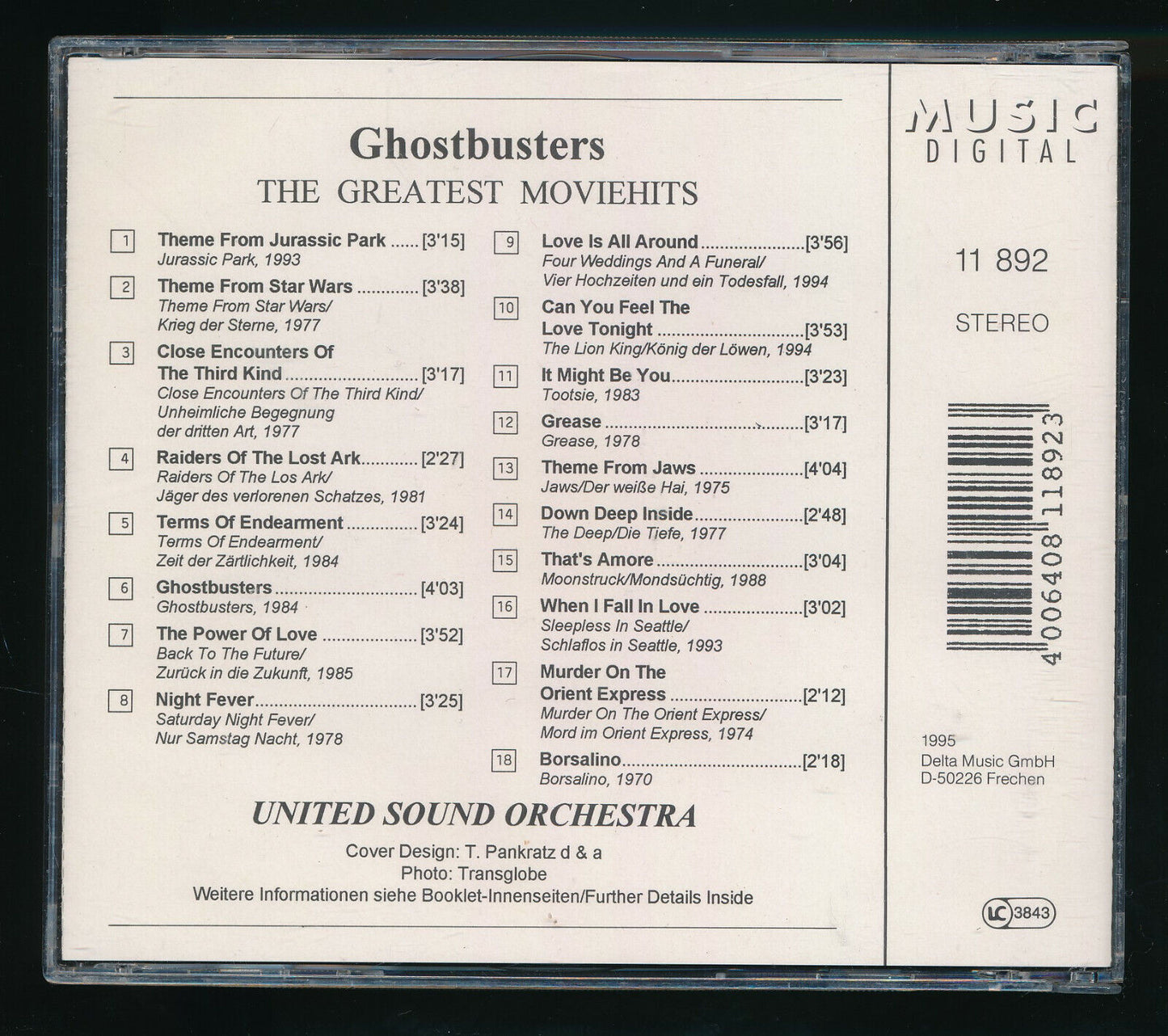 EBOND United Sound Orchestra - Ghostbusters CD CD030138