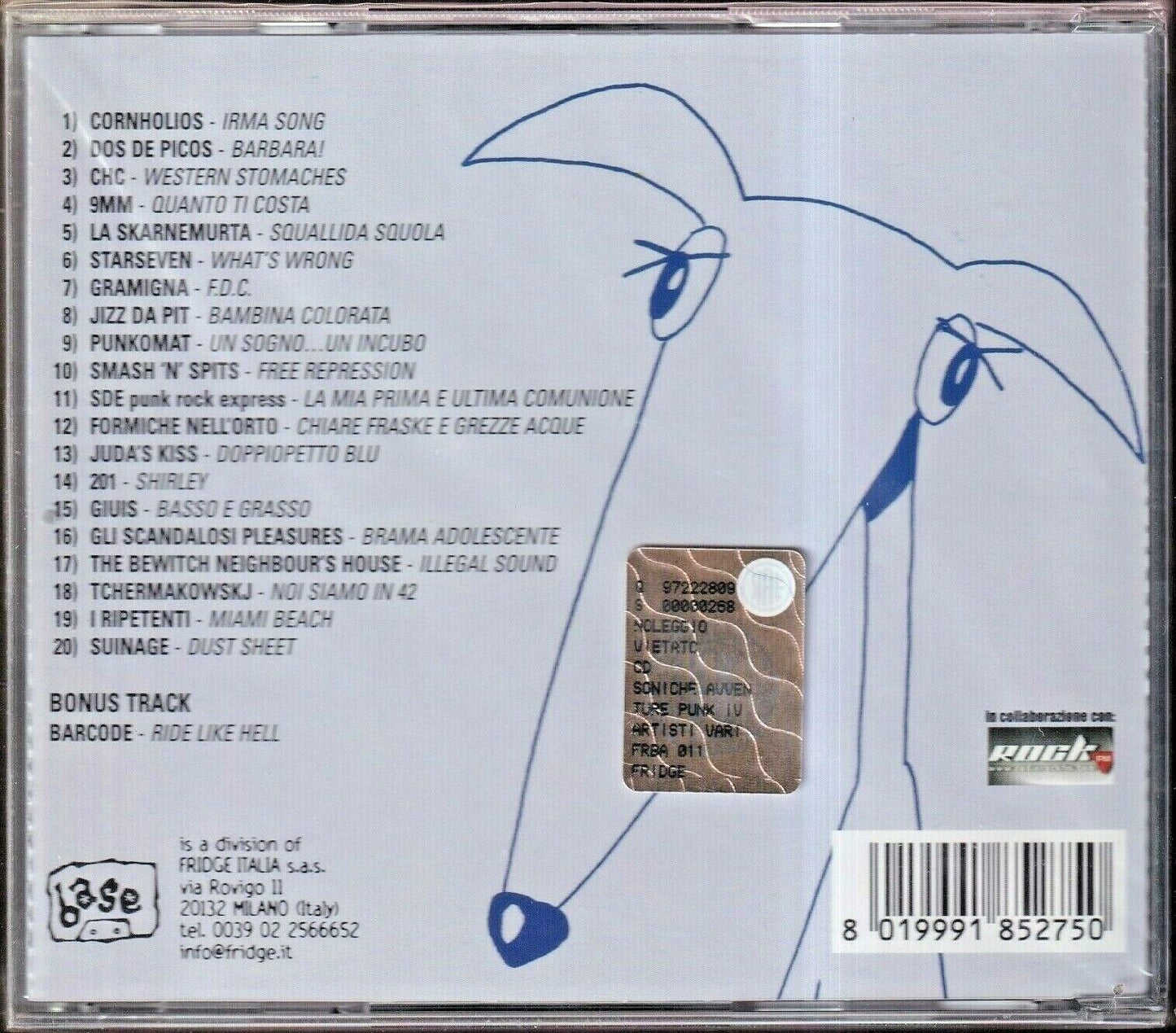 EBOND Various - Soniche Avventure Punk Vol. Iv5010 CD CDS001312