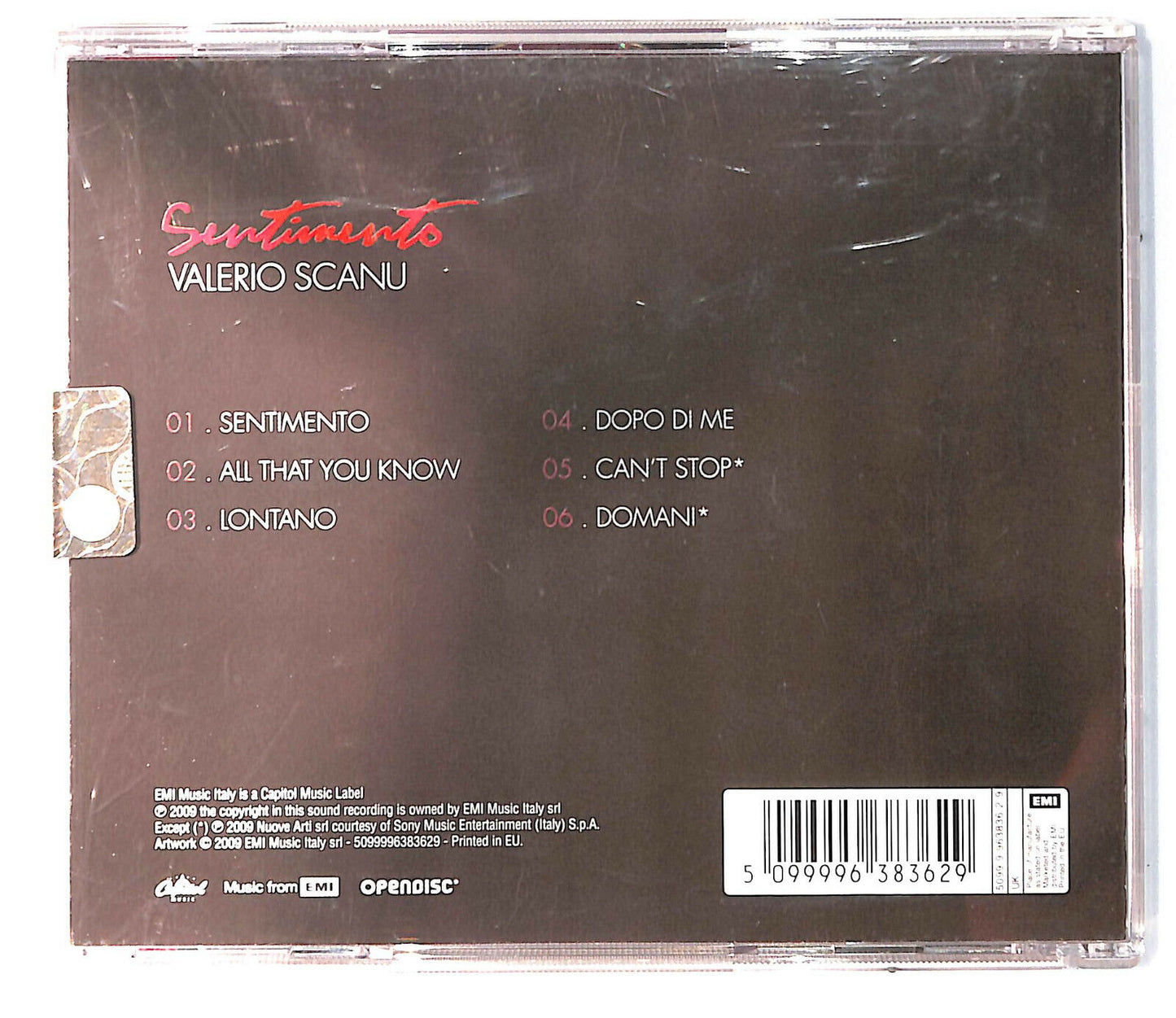 EBOND Valerio Scanu - Sentimento CD CD031848