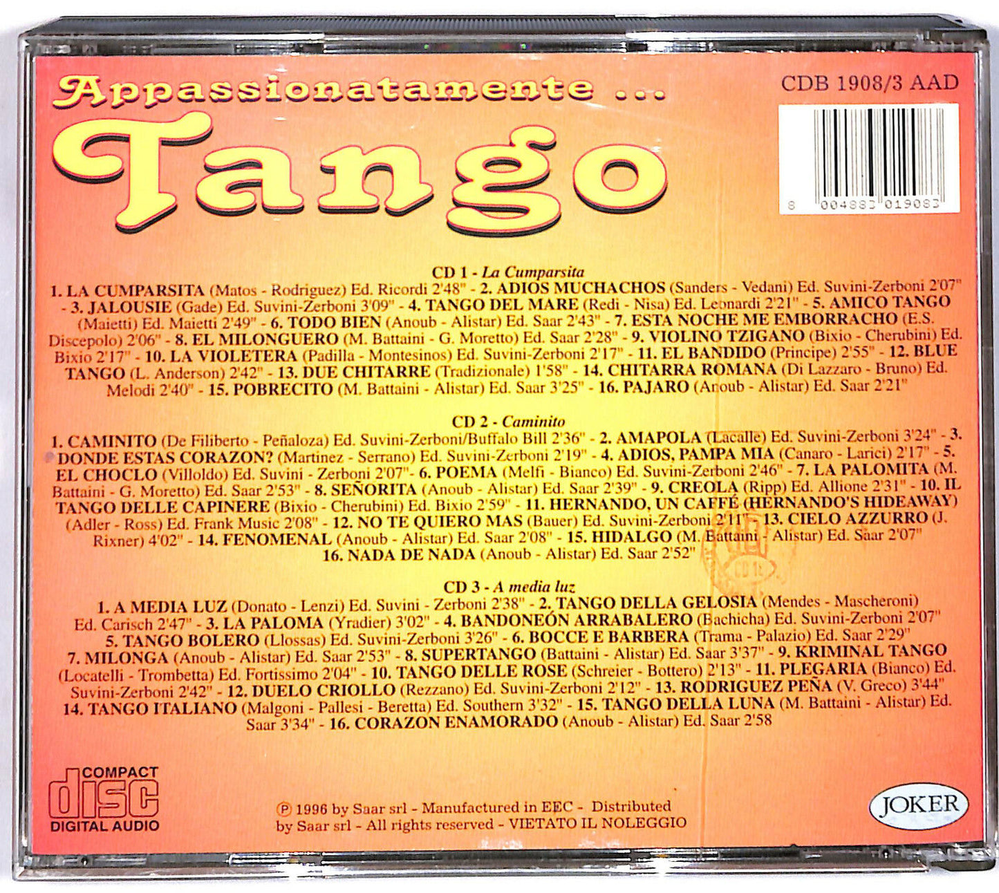 EBOND Appassionatamente...tango CD CD032264