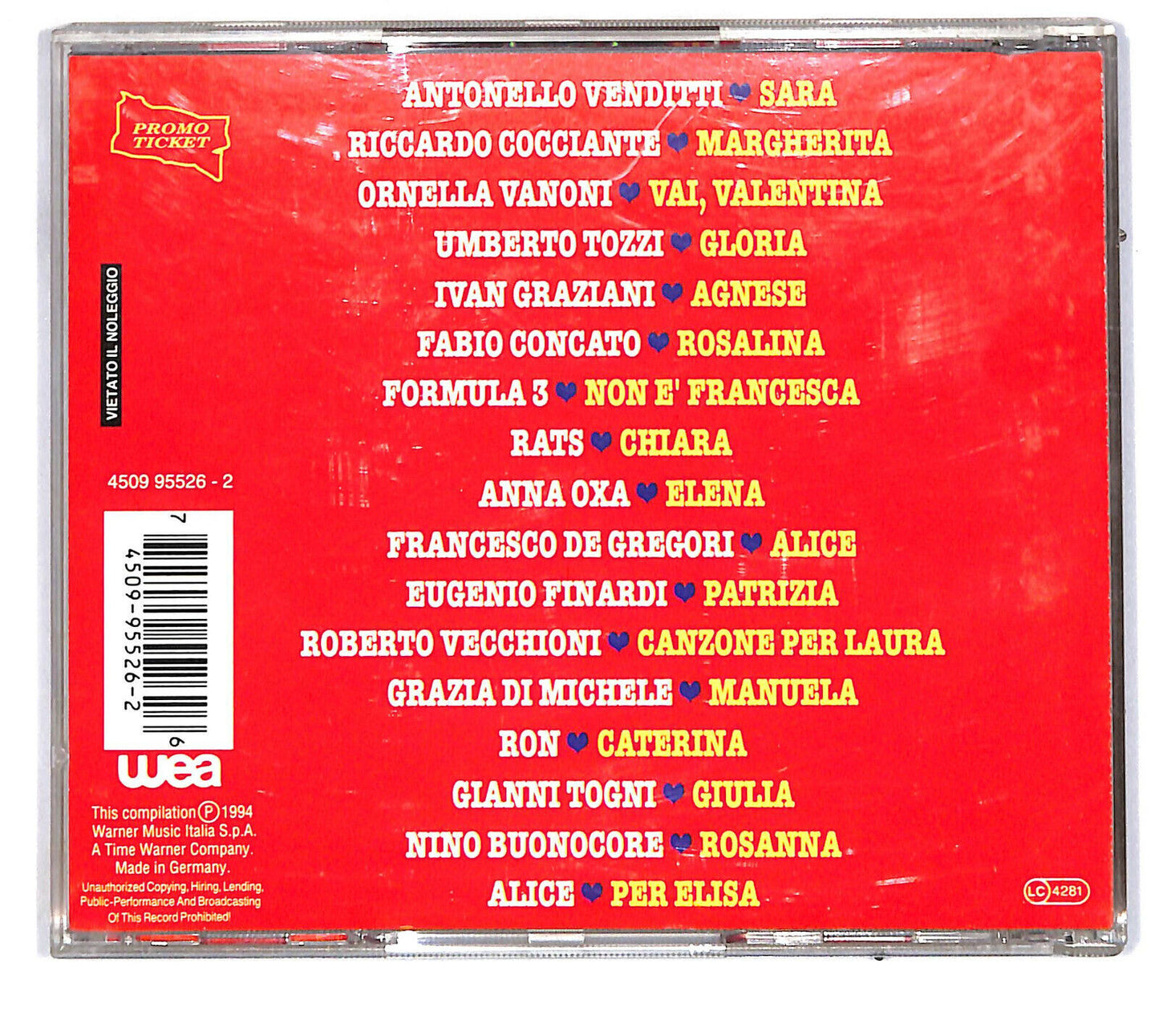 EBOND Various - Dedicato A Te CD CD032905