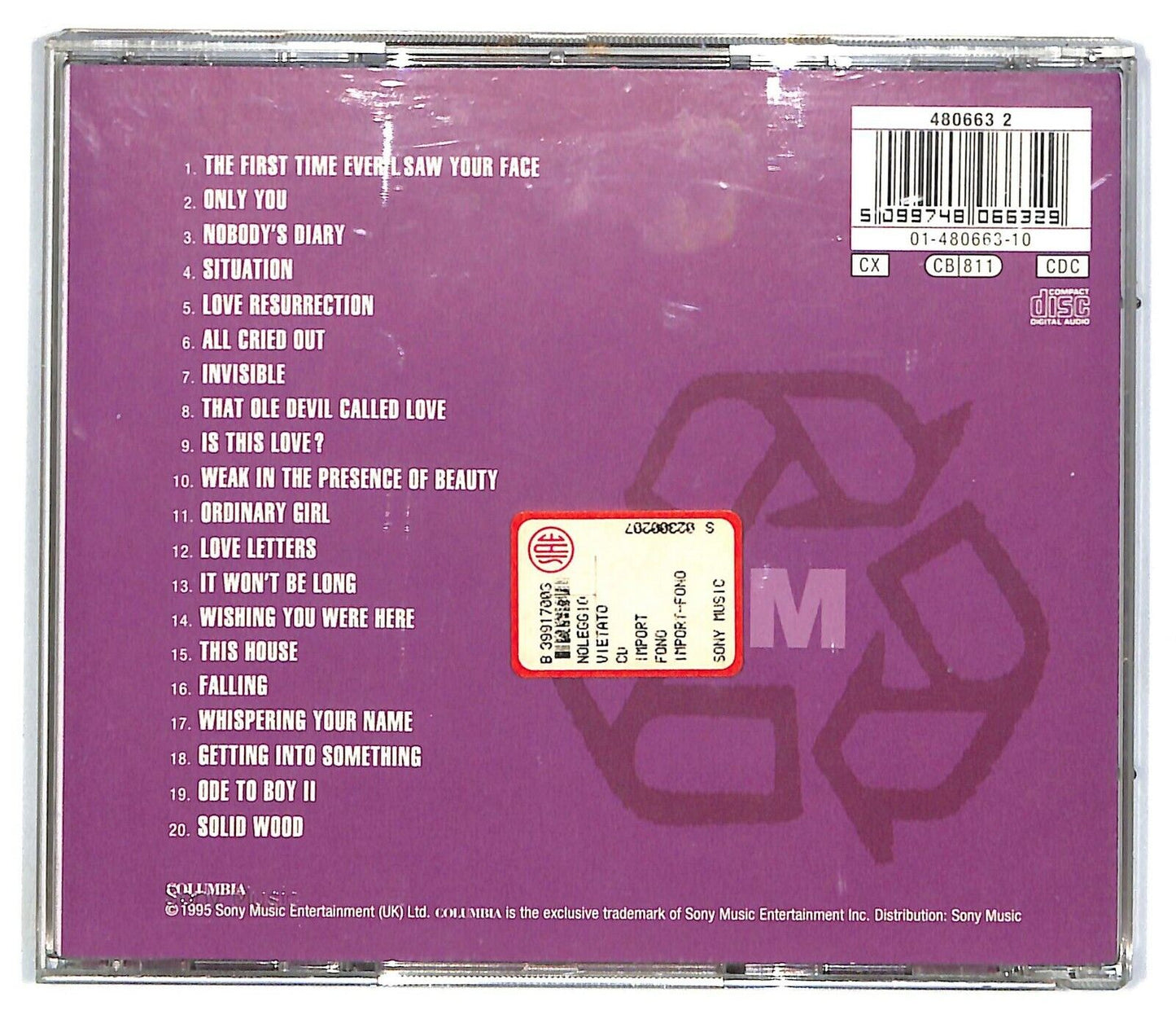 EBOND Alison Moyet - Singles CD CD032147