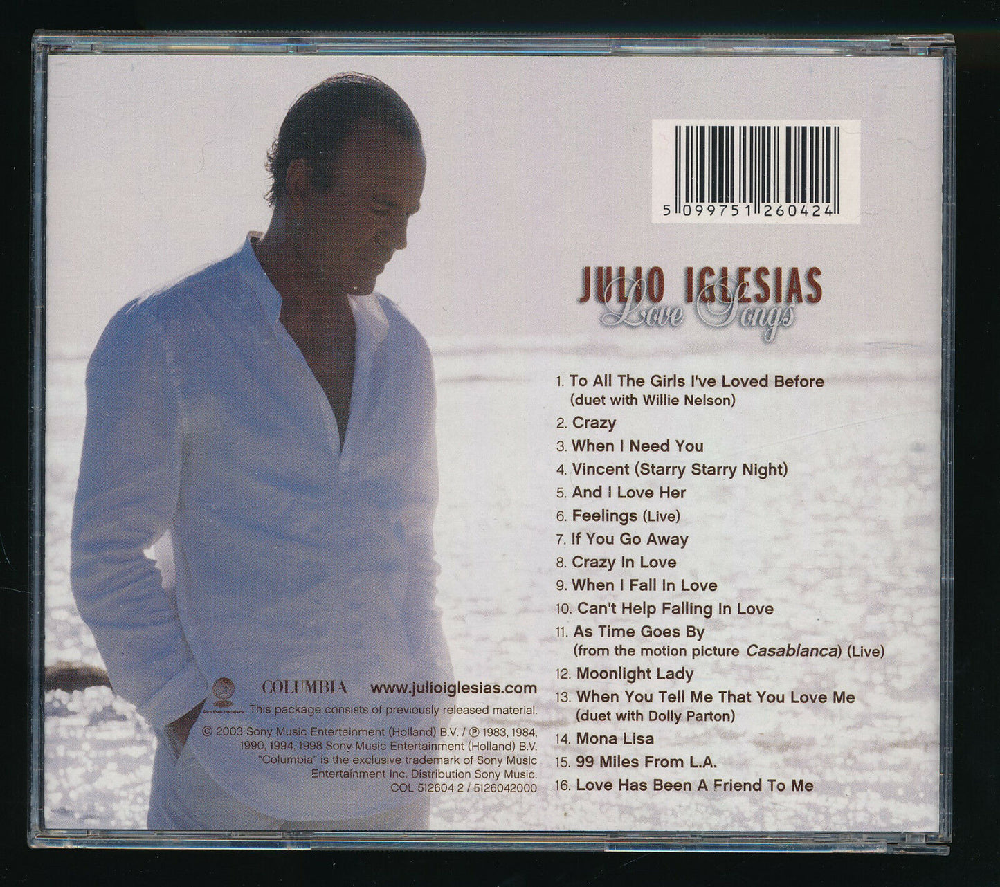 EBOND Julio Iglesias - Love Songs CD CD031017