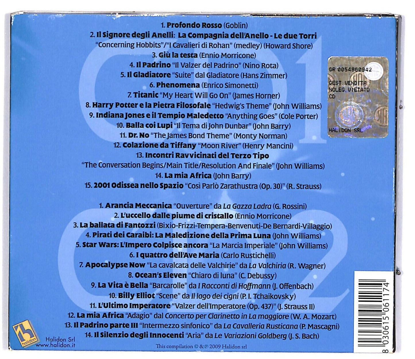 EBOND Various - Film Music (non Presente Boocklet) 2Digipack CD CD032653