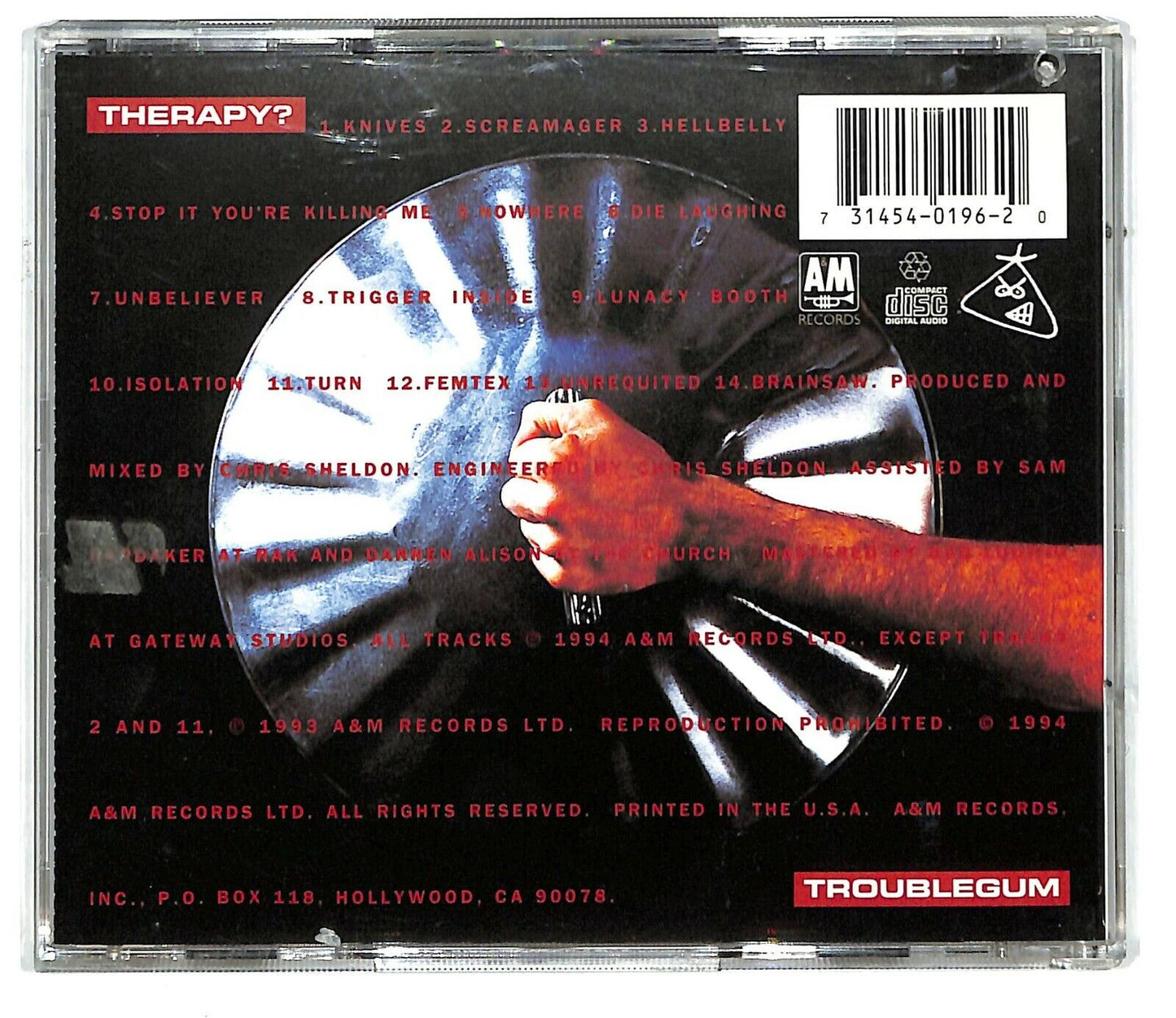 EBOND Therapy? - Troublegum CD CD033417