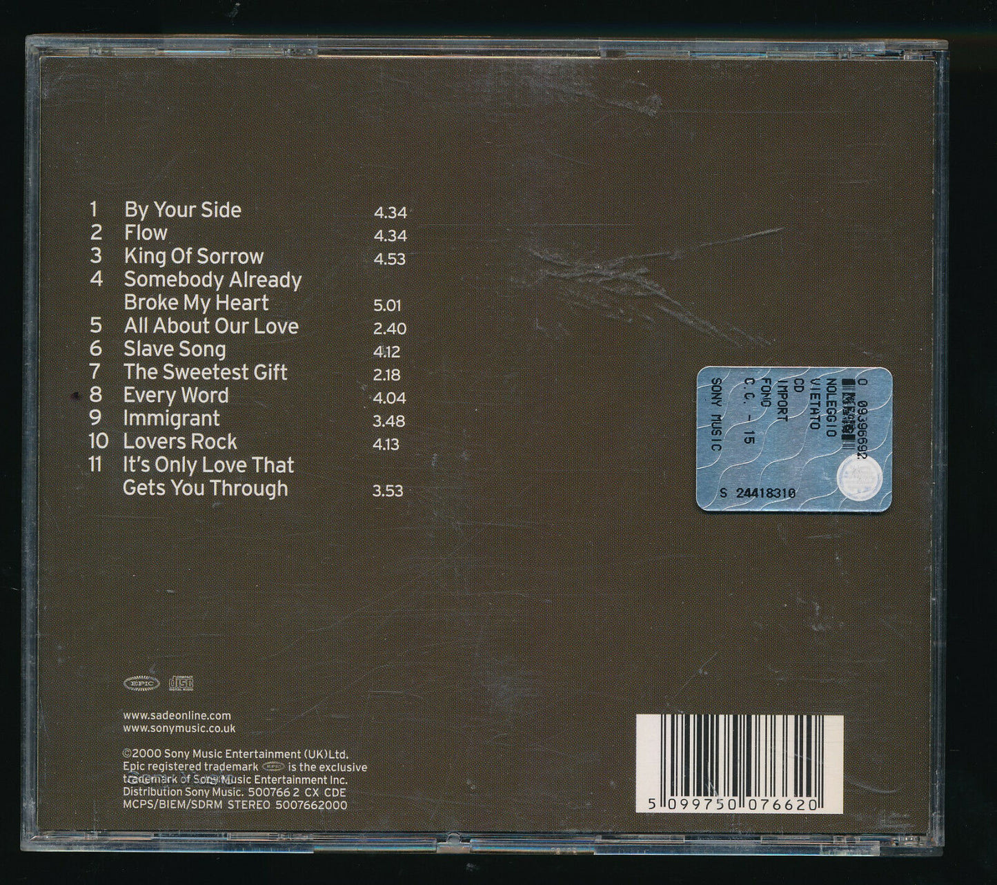 EBOND Sade - Lovers Rock CD CD029352