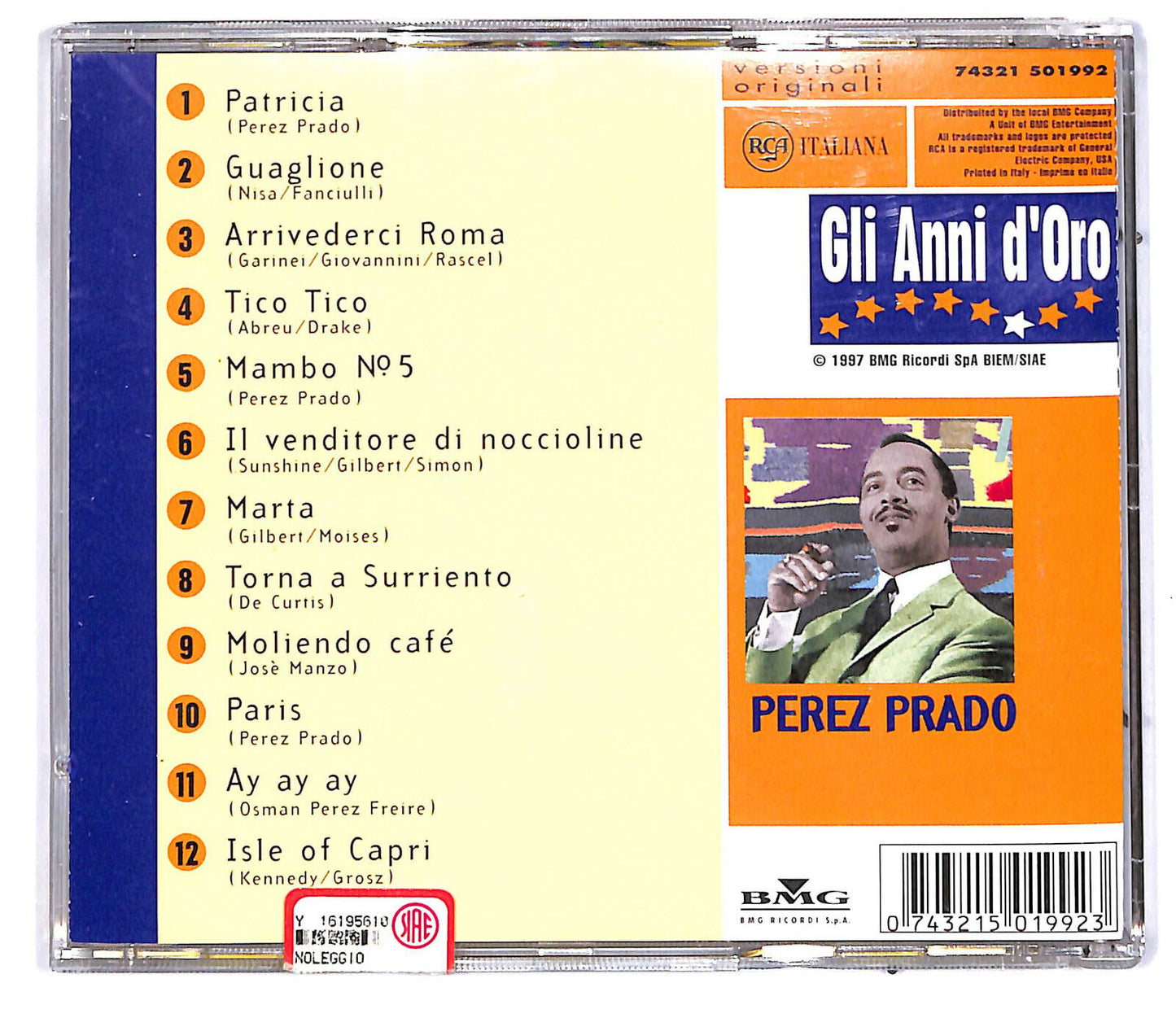 EBOND Perez Prado - Gli Anni D' Oro CD CD032236