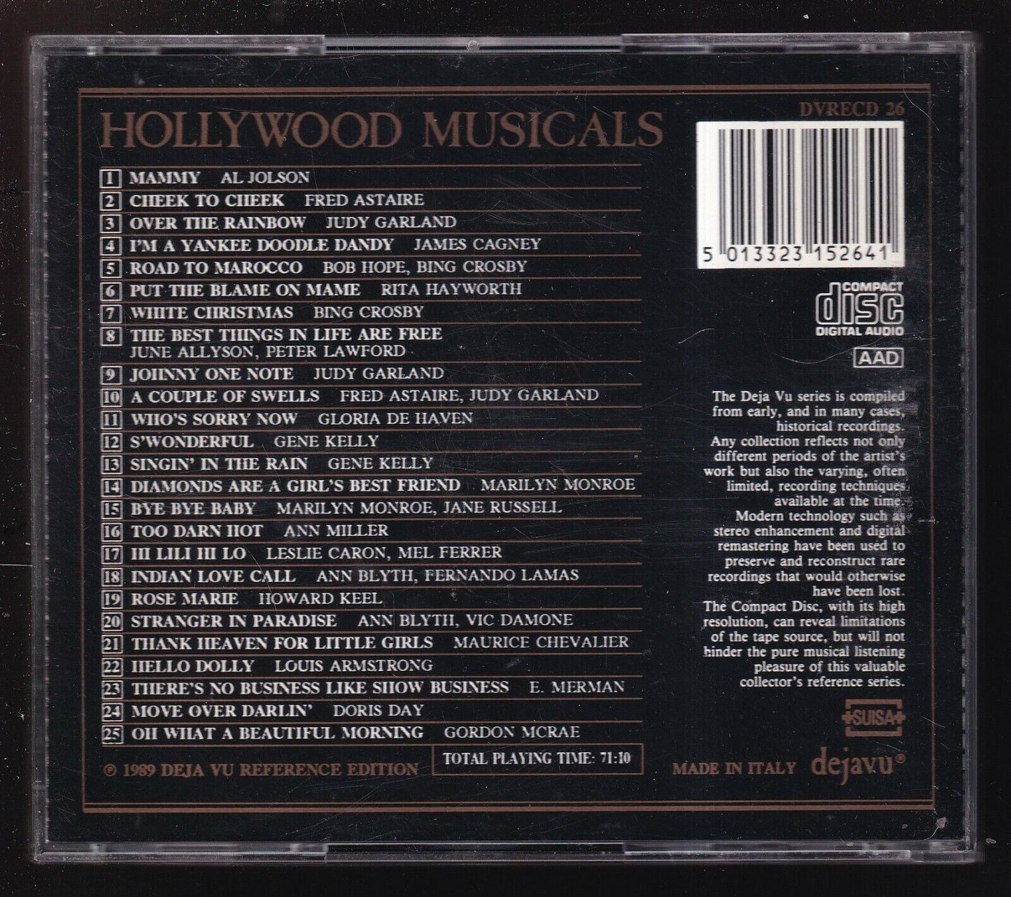 EBOND Varius - Hollywood Musicals Deja Vu Reference Edition CD CD029255