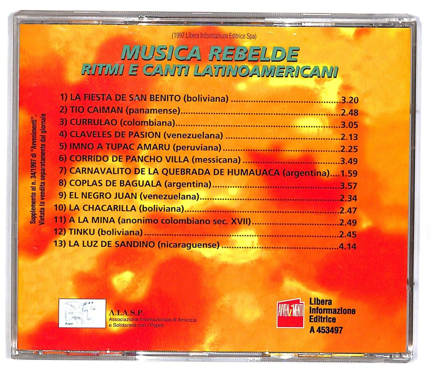 EBOND Chiloe - Musica Rebelde - Ritmi E Canti Latinoamericani CD CD032607