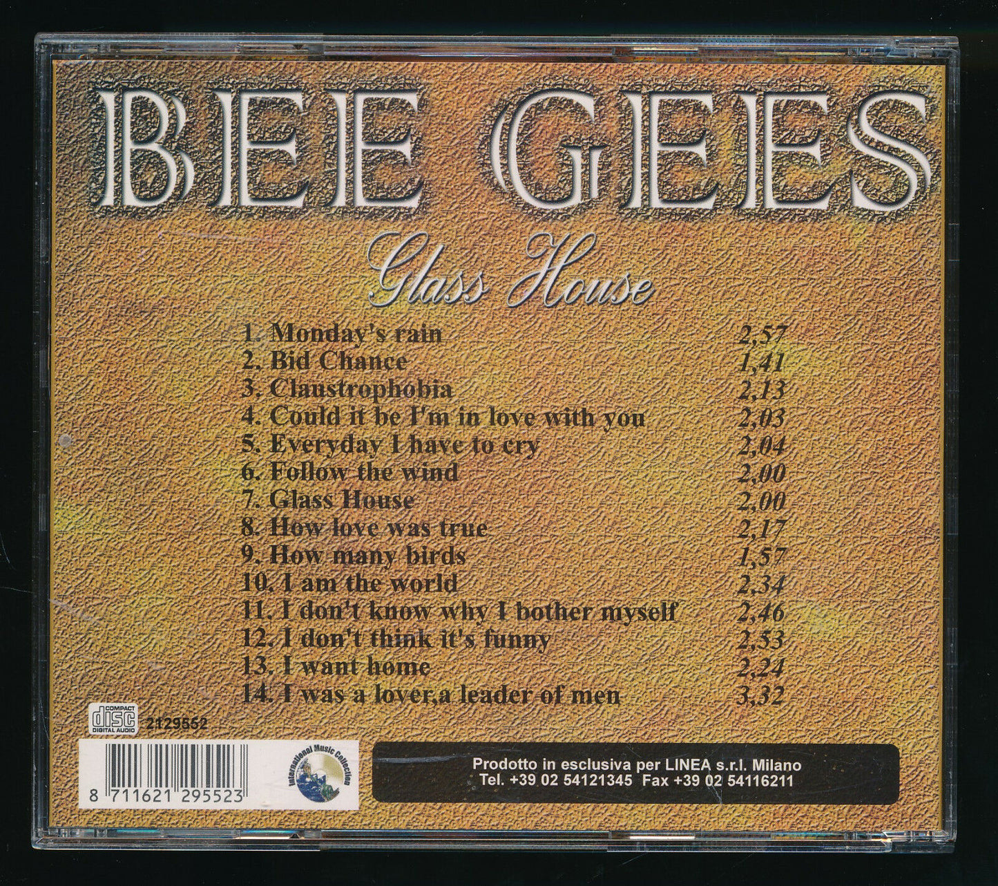 EBOND Bee Gees - Glasshouse CD CD031045