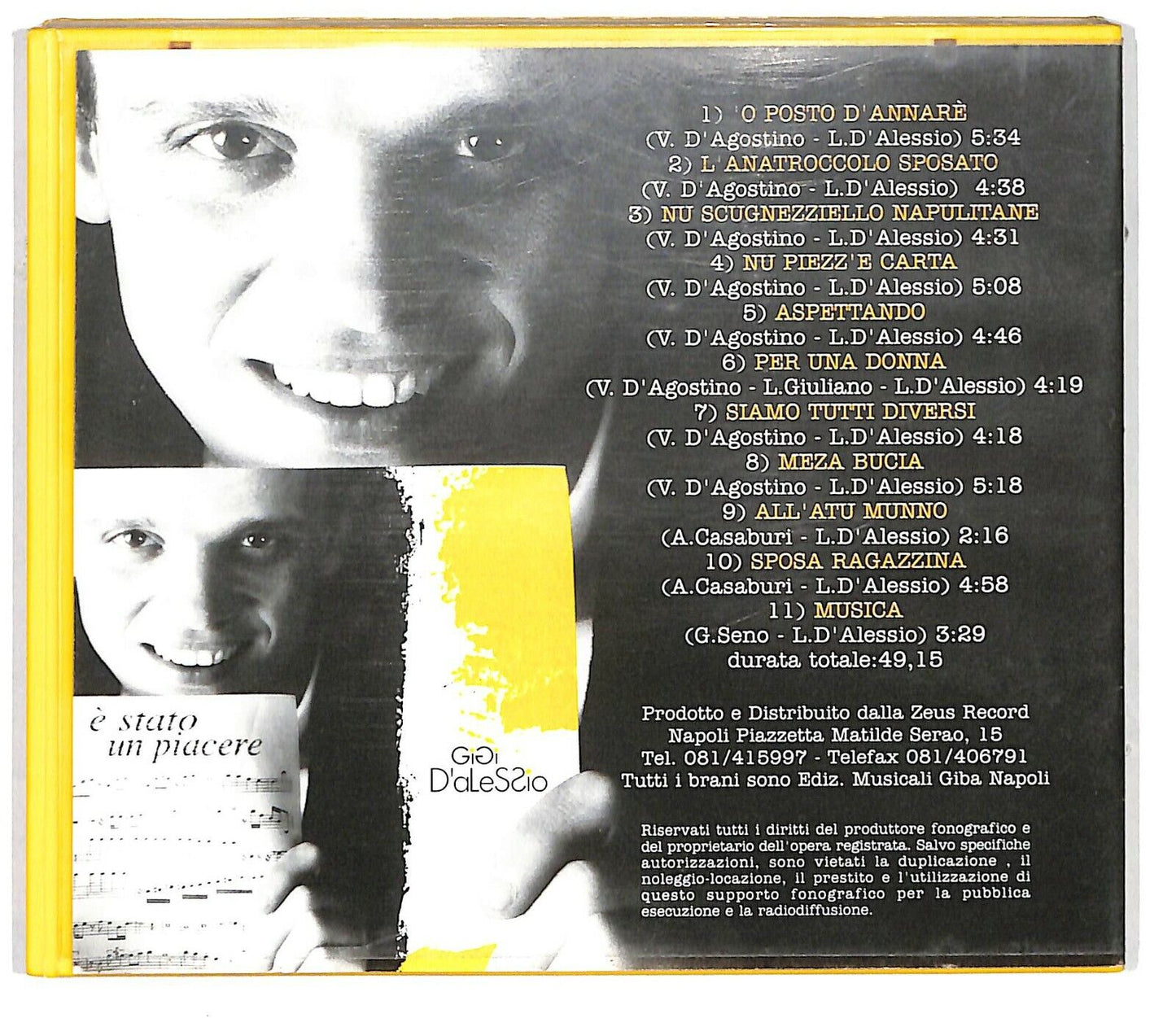 EBOND Gigi D'alessio ‎- E Stato Un Piacere CD CD033619