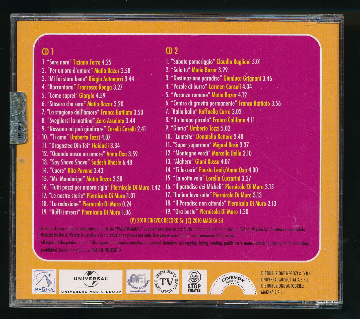 EBOND Tutti Pazzi Per Amore 2 CD CD030061